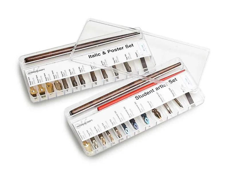 MANUSCRIPT DIP PEN UÇ SETİ PLASTİK KUTULU ITALIC POSTER 11 Lİ MDP281