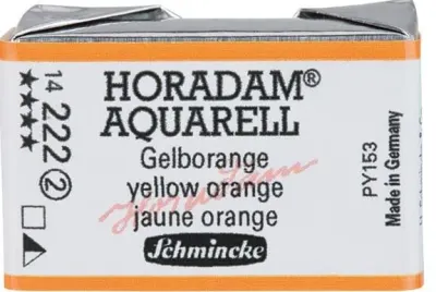 SCHMİNCKE HORADAM AQUARELL ARTİST SULU BOYA TAM TABLET SERİ 2 222 YELLOW ORANGE 14222043