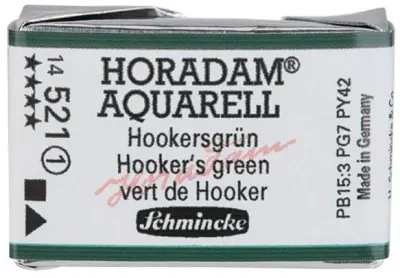 SCHMİNCKE HORADAM AQUARELL ARTİST SULU BOYA TAM TABLET SERİ 1 521 HOOKER'S GREEN 14521043