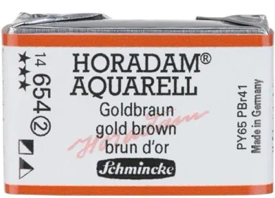 SCHMİNCKE HORADAM AQUARELL ARTİST SULU BOYA TAM TABLET SERİ 2 654 GOLD BROWN 14654043