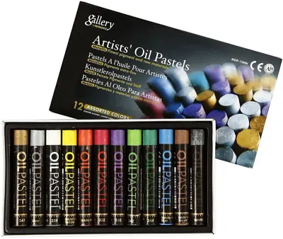 MUNGYO PASTEL BOYA GALLERY YUVARLAK YAĞLI 12 Lİ METALİK MOP-12 M