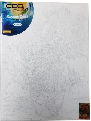 CEO ART TUVAL 40x50 NUMARALI VAZODAKİ ÇİÇEKLER TN0001