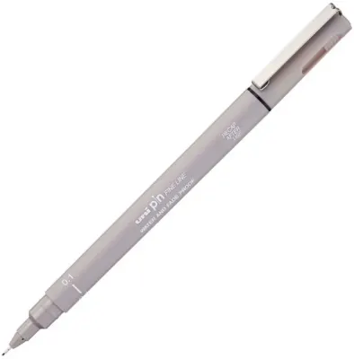 UNİ DRAWING PEN PIN01-200 0.1 AÇIK GRİ