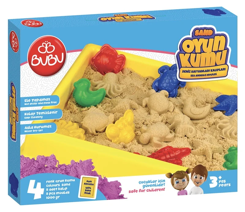 BU-BU KUM BÜYÜK HAVUZLU DENİZ HAYVANLI KALIPLAR 1000 GR.  BUBU-KU0053