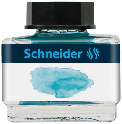 SCHNEIDER DOLMA KALEM  MÜREKKEBİ CAM ŞİSE 15 ML 6930 TURKUAZ SCD300