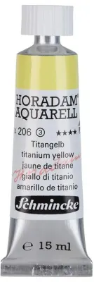 SCHMİNCKE HORADAM AQUARELL ARTİST SULU BOYA 15 ML TÜP SERİ 3 206 TİTANİUM YELLOW 14206006