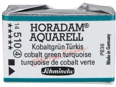SCHMİNCKE HORADAM AQUARELL ARTİST SULU BOYA TAM TABLET SERİ 4 510 COBALT GREEN TURQUOİSE 14510043