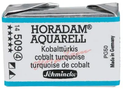 SCHMİNCKE HORADAM AQUARELL ARTİST SULU BOYA TAM TABLET SERİ 4 509 COBALT TURQUOİSE 14509043