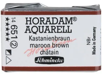 SCHMİNCKE HORADAM AQUARELL ARTİST SULU BOYA TAM TABLET SERİ 2 651 MAROON BROWN 14651043