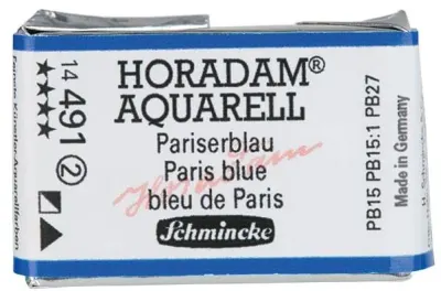 SCHMİNCKE HORADAM AQUARELL ARTİST SULU BOYA TAM TABLET SERİ 2 491 PARİS BLUE 14491043