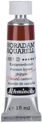 SCHMİNCKE HORADAM AQUARELL ARTİST SULU BOYA 15 ML TÜP SERİ 2 651 MAROON BROWN 14651006