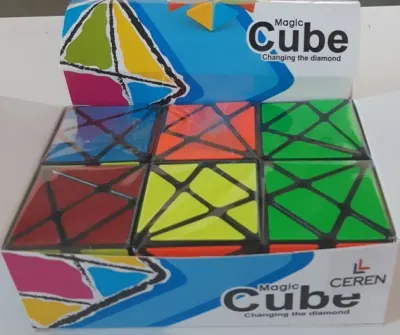 CANTOYS GEOMETRİK ŞEKİLLİ RUBİK KÜP 6 KUTULU STAND CTOY-581-5.7K