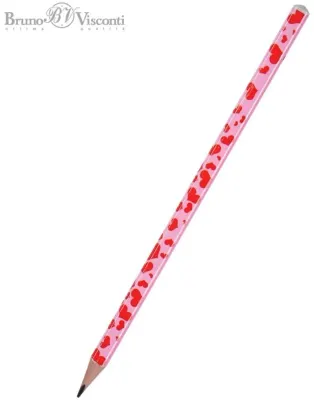 BRUNO VISCONTI KURŞUN KALEM HAPPYGRAPHIX PEMBE KALPLER 21-0030/10