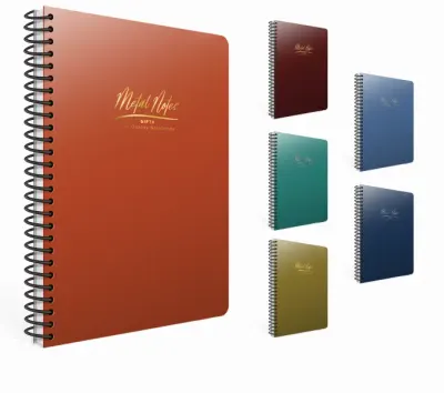 GIPTA DEFTER METAL NOTES A4 SPİRALLİ PP KAPAK 60 YP. KARELİ 6132