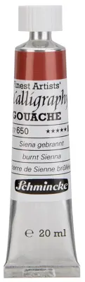SCHMİNCKE CALLİGRAPHY GOUACHE ARTİST GUAJ BOYA 20 ML TÜP 650 BURNT SİENNA 27650007