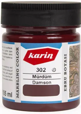 KARİN EBRU BOYASI 105 ML 302 MÜRDÜM 61302105