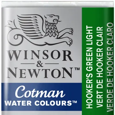 W&amp;N SULU BOYA COTMAN YARIM TABLET HOOKER’S GREEN LIGHT 314 WN-0301314