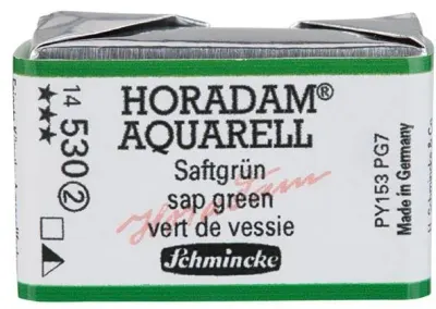 SCHMİNCKE HORADAM AQUARELL ARTİST SULU BOYA TAM TABLET SERİ 2 530 SAP GREEN 14530043