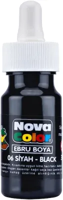 NOVA COLOR EBRU BOYA ŞİŞE 30 CC SİYAH NC-245