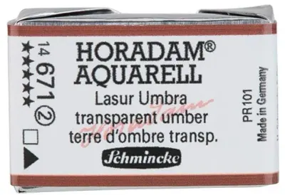 SCHMİNCKE HORADAM AQUARELL ARTİST SULU BOYA TAM TABLET SERİ 2 671 TRANSPARENT UMBER 14671043