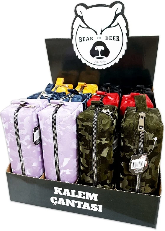 B&D KALEM ÇANTASI BÜYÜK BOY SUNİ DERİ KAMUFLAJ BD-KCS048