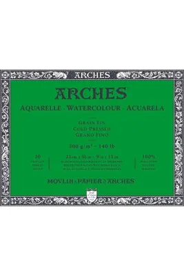 ARCHES SULU BOYA BLOĞU WC CP PA WHNA 23x31 300 GR 12 SF A1795092