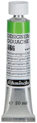 SCHMİNCKE HKS DESİGNERS' GOUACHE GUAJ BOYA 20 ML TÜP 566 PERMANENT GREEN LİGHT 25566007