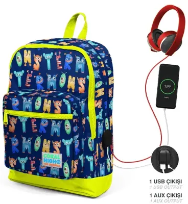 YAYGAN ÇANTA SIRT CORAL HIGH SPORT USB+AUX SOKETLİ 23826