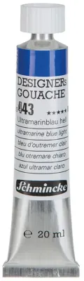 SCHMİNCKE HKS DESİGNERS' GOUACHE GUAJ BOYA 20 ML TÜP 443 ULTRAMARİNE BLUE LİGHT 25443007