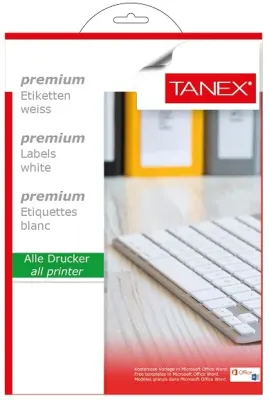 TANEX LASER ETİKET TW-2024 64 X 34 MM ( 24 )  25 Lİ