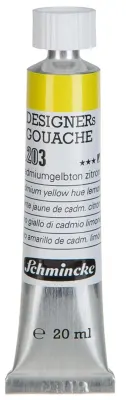 SCHMİNCKE HKS DESİGNERS' GOUACHE GUAJ BOYA 20 ML TÜP 203 CADMİUM YELLOW LEMON 25203007