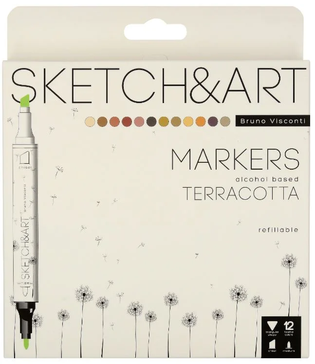 BRUNO VISCONTI TWIN MARKER SKETCH & ART 12 TOPRAK 22-0076/09