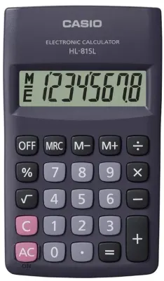 CASIO HESAP MAKİNESİ HL-815L-BK-W-DP