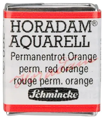SCHMİNCKE HORADAM AQUARELL ARTİST SULU BOYA PERMANENT RED ORANGE 1/2 TAB. 14360044