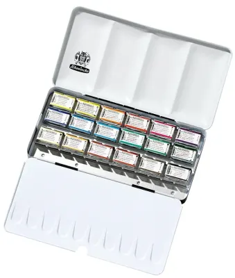SCHMİNCKE HORADAM AQUARELL METAL KUTU ARTİST SULU BOYA SETİ 18 X TAM TABLET 74318 74318097