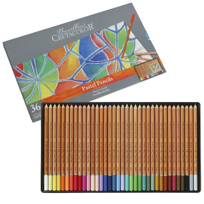 CRETACOLOR FİNE ART PASTEL BOYA KALEM SETİ 36 RENK METAL KUTU 47036