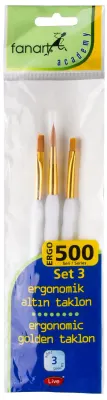 FANART FIRÇA SETİ ACADEMY ERGO 500 SERİSİ NO:3 3 LÜ F-7500E.S3