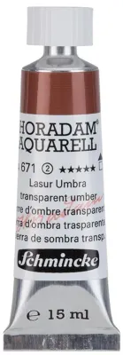 SCHMİNCKE HORADAM AQUARELL ARTİST SULU BOYA 15 ML TÜP SERİ 2 671 TRANSPARENT UMBER 14671006