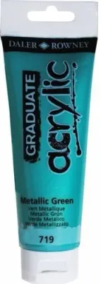 DALER ROWNEY AKRİLİK BOYA GRADUATE SERİSİ 120 ML METALIC GREEN 123120719