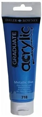 DALER ROWNEY AKRİLİK BOYA GRADUATE SERİSİ 120 ML METALIC BLUE 123120718