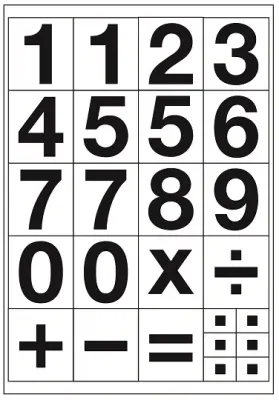 TANEX STICKER RAKAM 24 MM BOLD 2 ADET STC-514