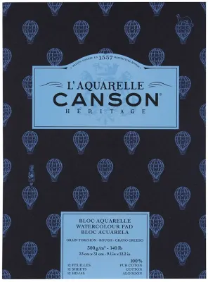 CANSON SULU BOYA BLOĞU HERITAGE AQUARRELE GT 23x31 300 GR 12 SF 100720020