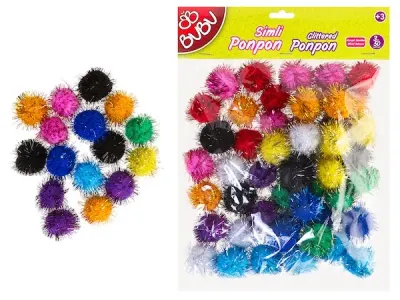 BU-BU PONPON SİMLİ 3 CM 50 Lİ CRN-BUBU00113