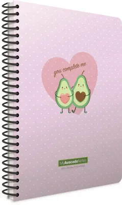 GIPTA DEFTER AVOCADO NOTES A4 SPİRALLİ KARTON KAPAK 80 YP. KARELİ 5820