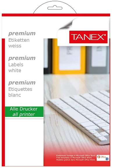 TANEX LASER ETİKET TW-2204 105 X 148.5 MM ( 4 )  25 Lİ