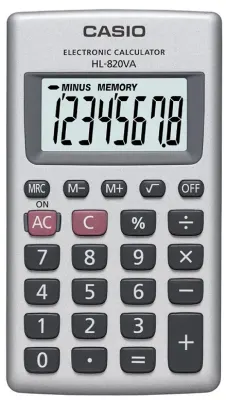 CASIO HESAP MAKİNESİ HL-820VA-W-DP