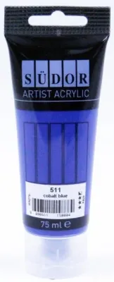 SÜDOR AKRİLİK TÜP 75 ML KOBALT MAVİ 511 MA075-511