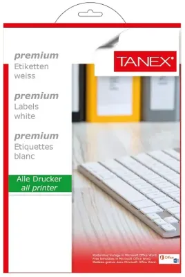 TANEX LASER ETİKET TW-2065 38.1 X 21.2 MM ( 65 )  25 Lİ
