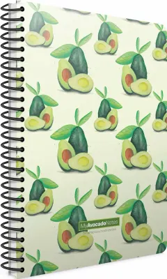 GIPTA DEFTER AVOCADO NOTES A5 SPİRALLİ KARTON KAPAK 80 YP. KARELİ 6174