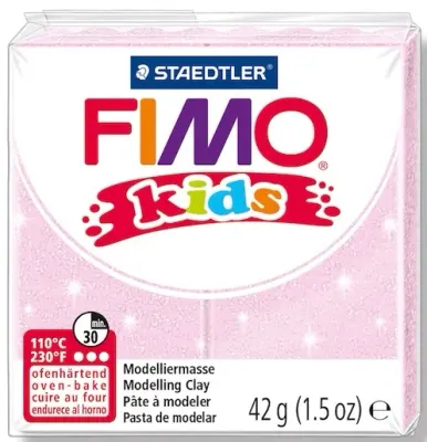 FIMO KIDS MODELLEME KİLİ 42 GR SEDEFLİ AÇIK PEMBE 8030-206 02